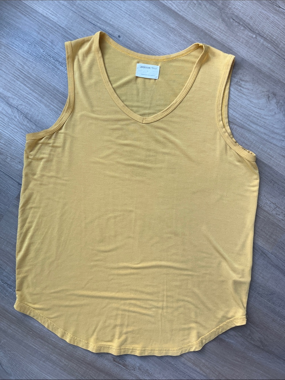 Jackson Rowe Bright Sunny Yellow V-Neck Sleeveless Tank